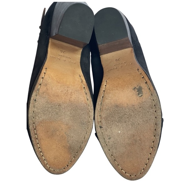 💥SALE💥RAG & BONE HARROW BLACK SUEDE BOOTS SZ 6 M - Picture 15 of 16